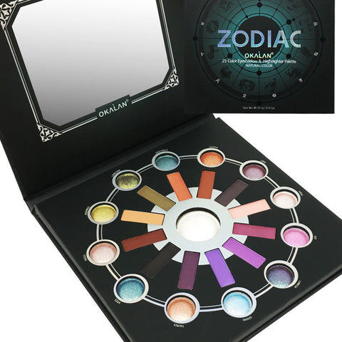 [Okalan] Zodiac Eyeshadow Palette Highlighter Pigmented Shades Shimmer & Matte K-Beauty [MZ053]