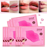 10pcs Collagen Crystal Lips Care Mask Membrane Anti-Ageing Moisture Essence Lips Gel Patch K-beauty [MZ064]