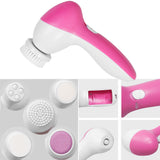 5 In 1 Deep Clean Electric Facial Cleaner Face Skin Care Brush Massager Beauty Tool[007N]