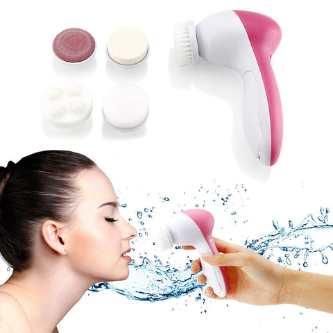 5-1 Multifunction Electronic Face Facial Cleansing Brush [007N]
